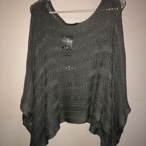 Grey Poncho sweater
